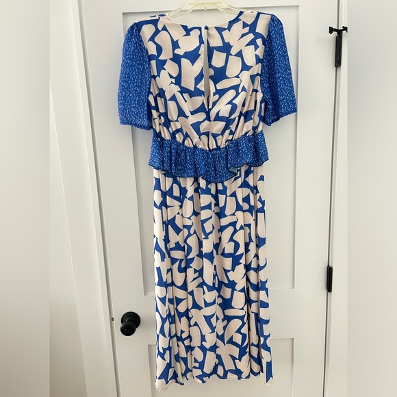 NWT Twisted Wunder abstract blue floral maxi dress - Picture 7 of 8